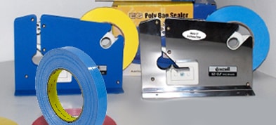 Special tape for closing plastic bags.